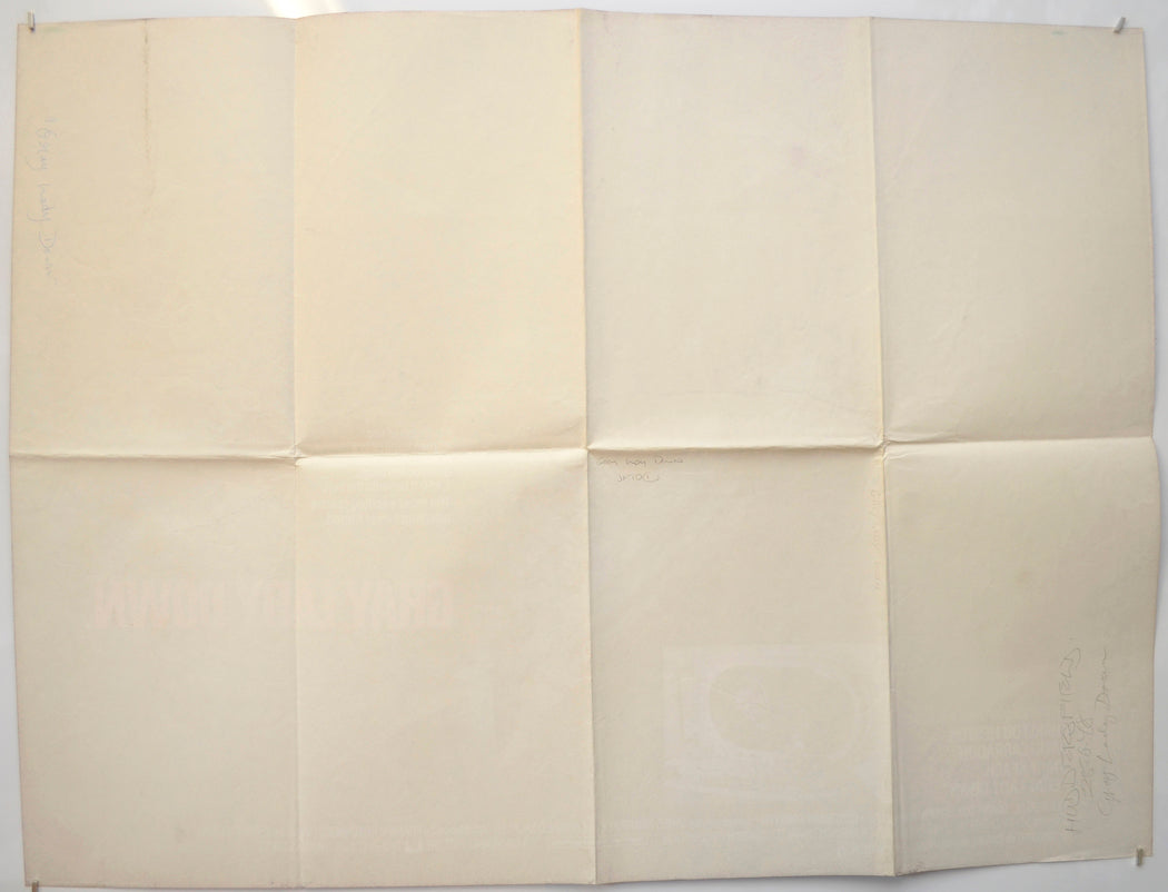 GRAY LADY DOWN (Back) Cinema Quad Movie Poster