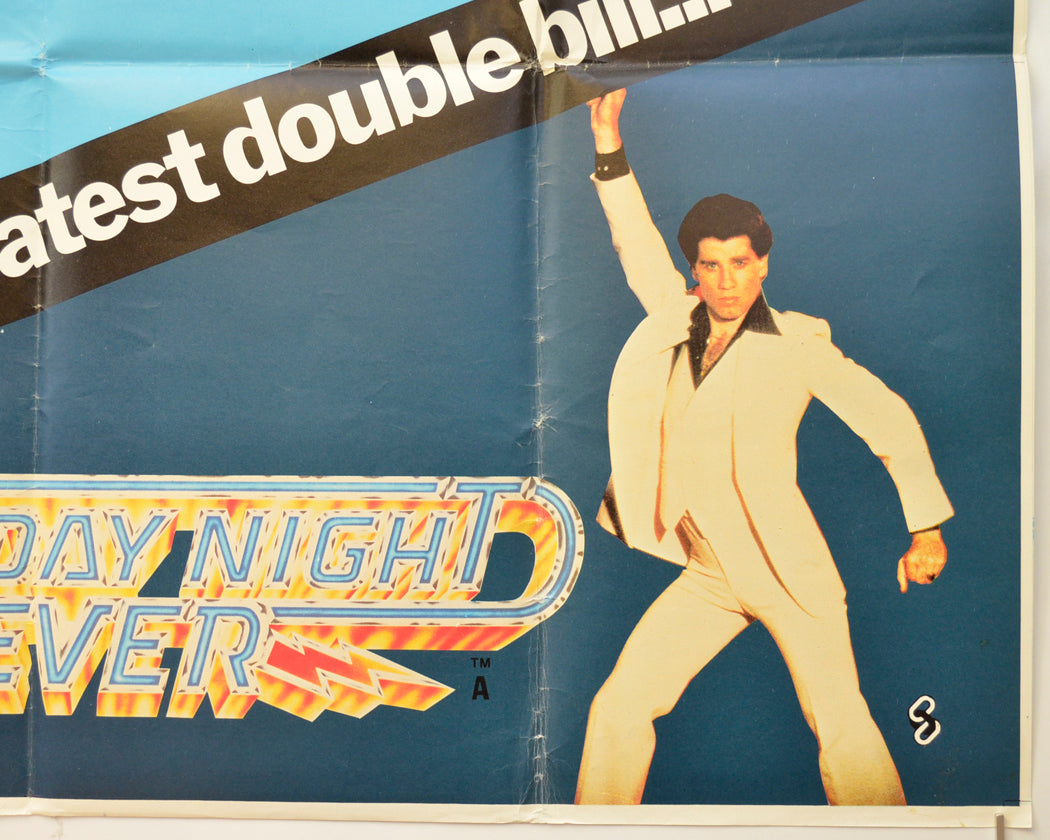 GREASE / SATURDAY NIGHT FEVER (Bottom Right) Cinema Quad Movie Poster