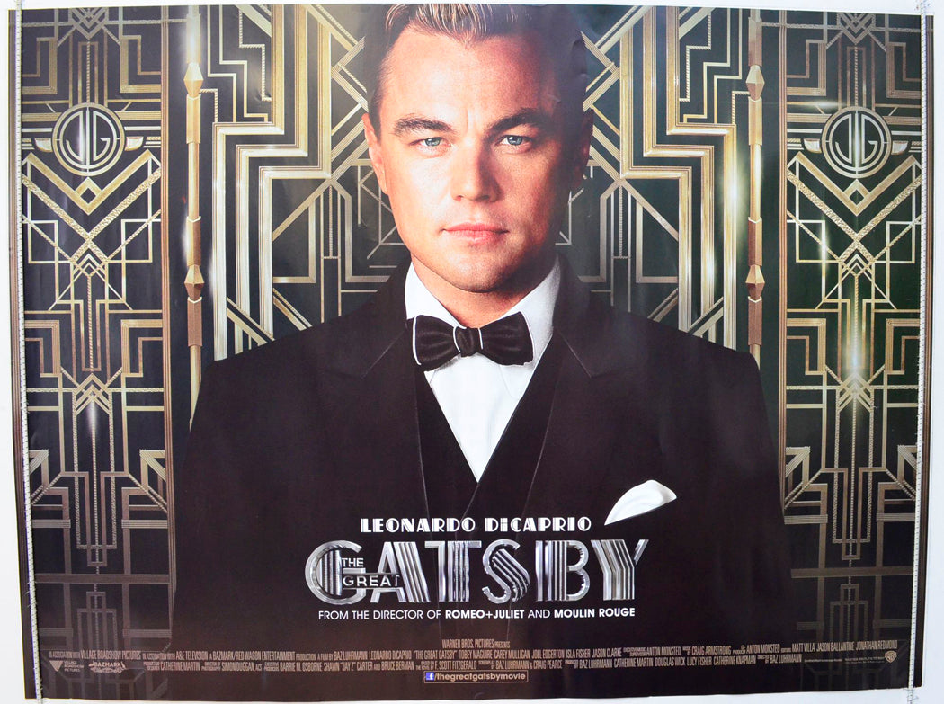 The Great Gatsby Original British Quad Poster - Film Poster - Movie Poster