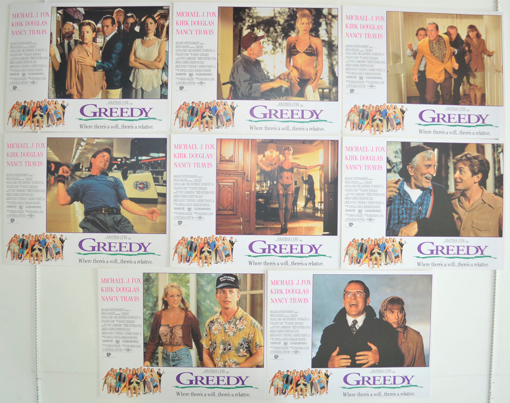 Greedy Set of 8 Original Cinema Lobby Cards