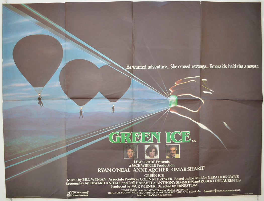 Green Ice Original Quad Poster - Film Poster - Movie Poster
