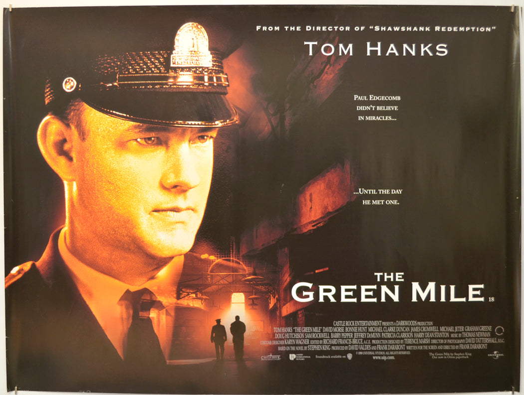 The Green Mile Original Quad Poster - Film Poster - Movie Poster