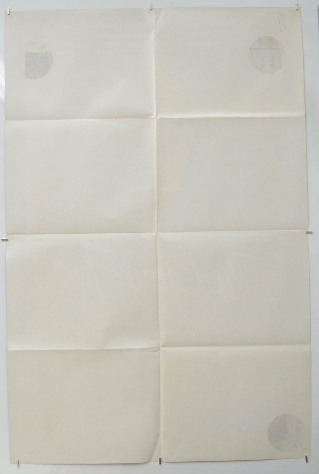 THE GREY FOX (Back) Cinema One Sheet Movie Poster