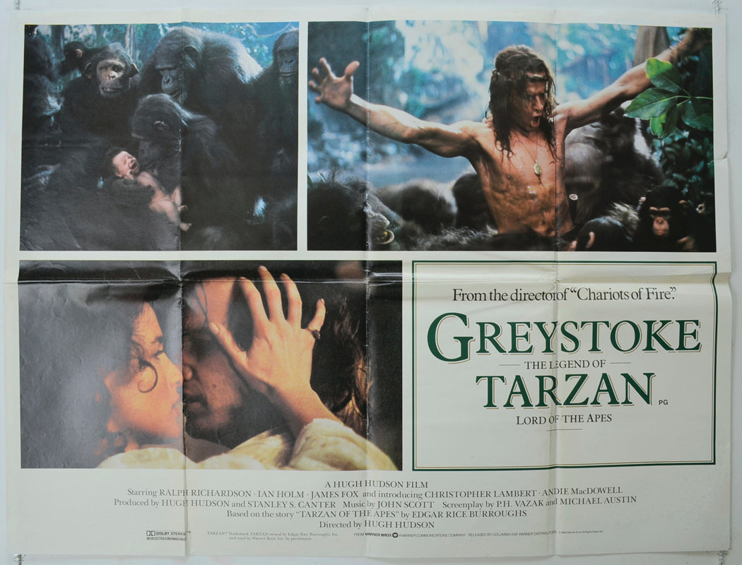 Greystoke : The Legend Of Tarzan (Photo Montage design) Original Quad Poster - Film Poster - Movie Poster