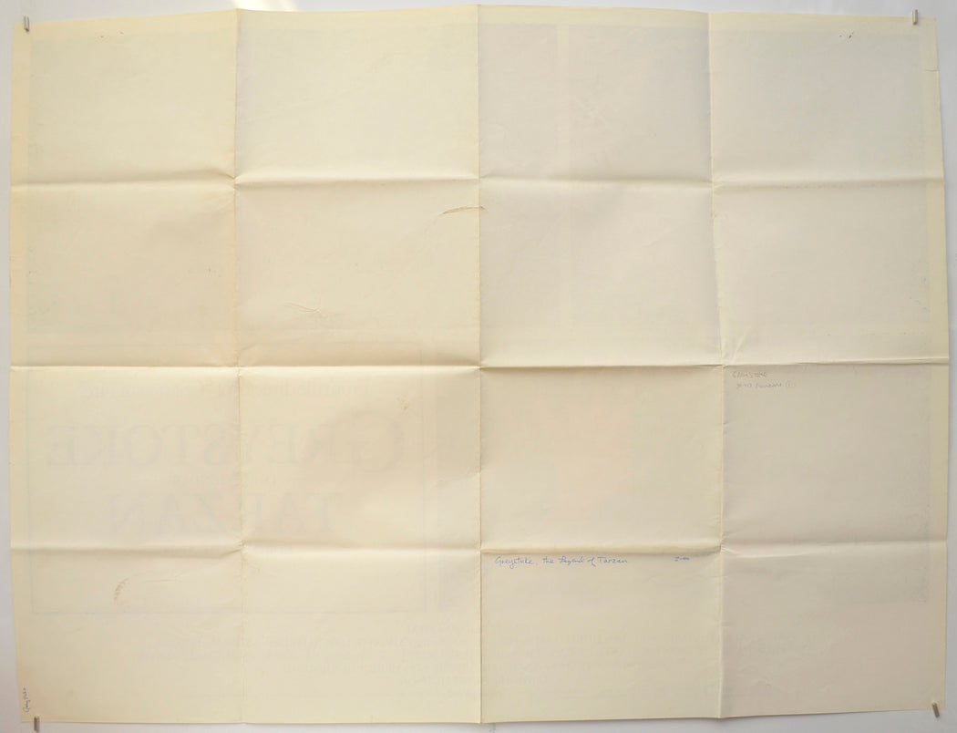 GREYSTOKE THE LEGEND OF TARZAN (Back) Cinema Quad Movie Poster