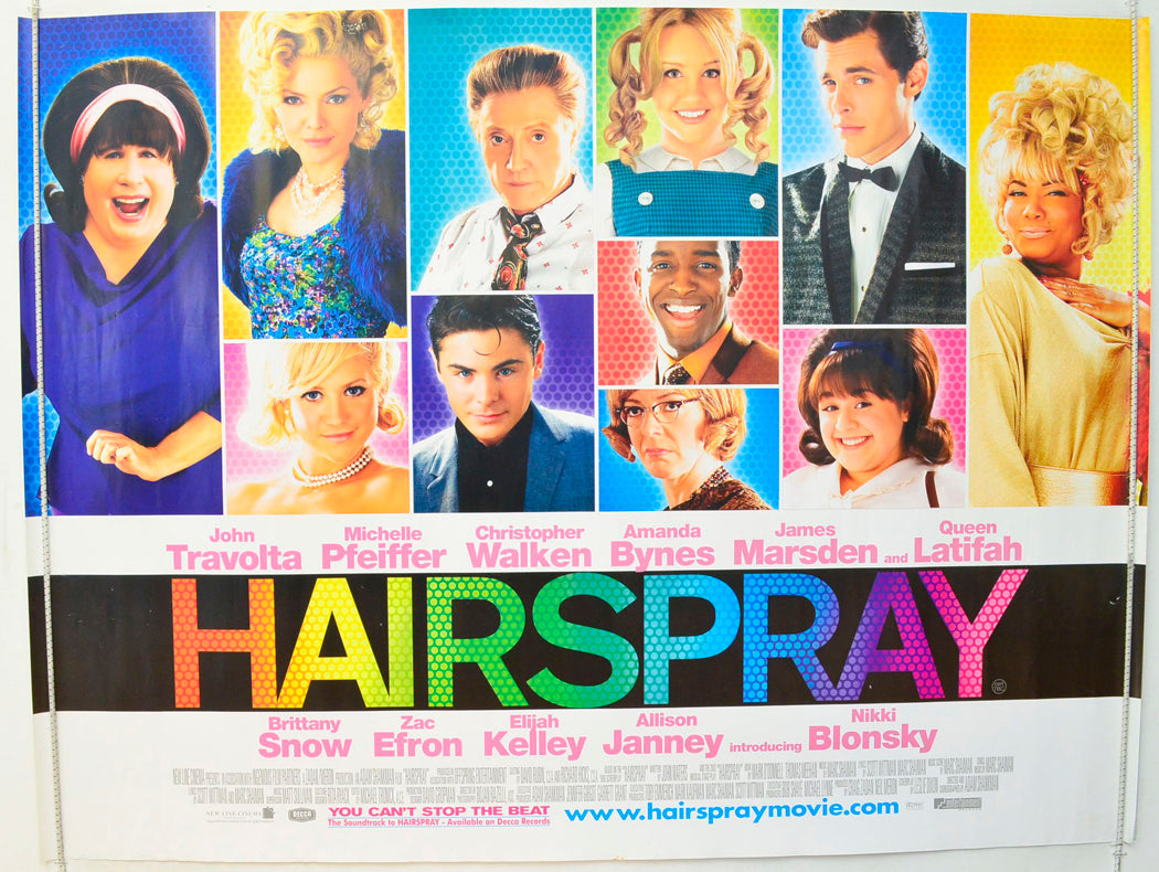 Hairspray Original British Quad Poster - Film Poster - Movie Poster
