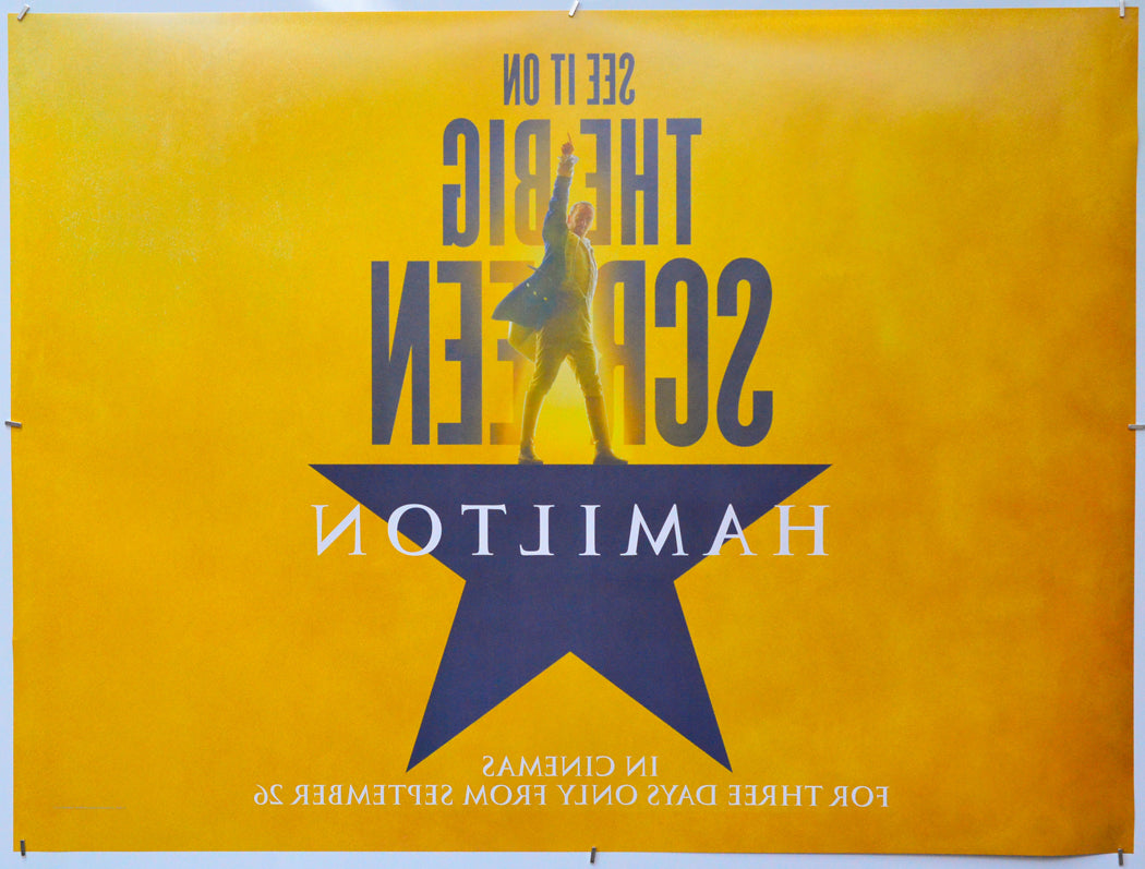 Hamilton (Back) Cinema Quad Movie Poster