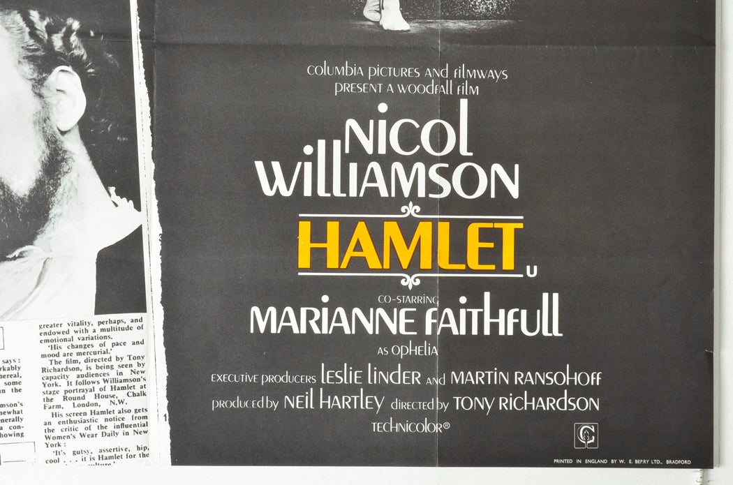 HAMLET (Bottom Right) Cinema Quad Movie Poster
