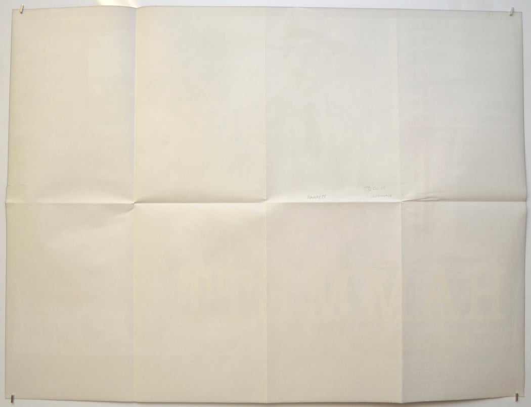 HAMMETT (Back) Cinema Quad Movie Poster