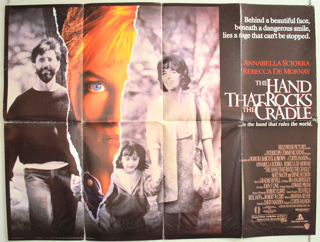 The Hand That Rocks The Cradle Original British Quad Poster - Film Poster - Movie Poster