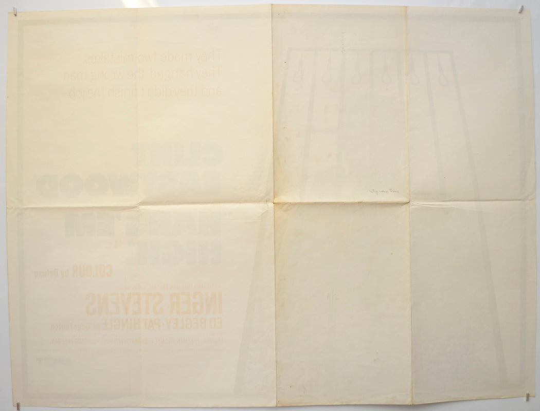 HANG EM HIGH (Back) Cinema Quad Movie Poster