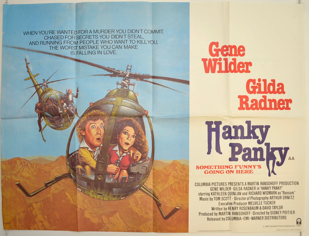Hanky Panky Original British Quad Poster - Film Poster - Movie Poster