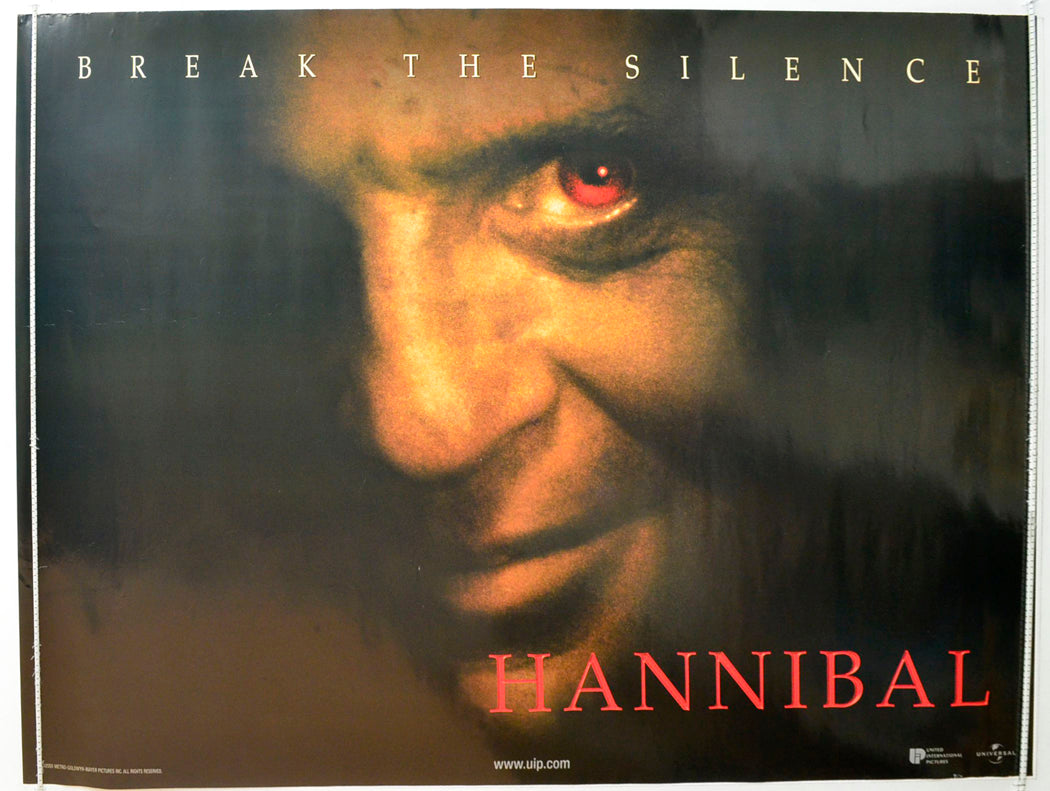 Hannibal (Teaser / Advance Version) Original British Quad Poster - Film Poster - Movie Poster