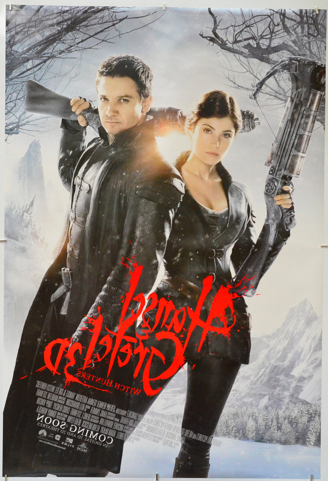 Hansel And Gretel - Witch Hunters (Back) Cinema One Sheet Movie Poster