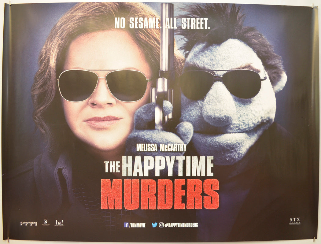 The Happytime Murders (Teaser / Advance Version) Original Quad Poster - Film Poster - Movie Poster