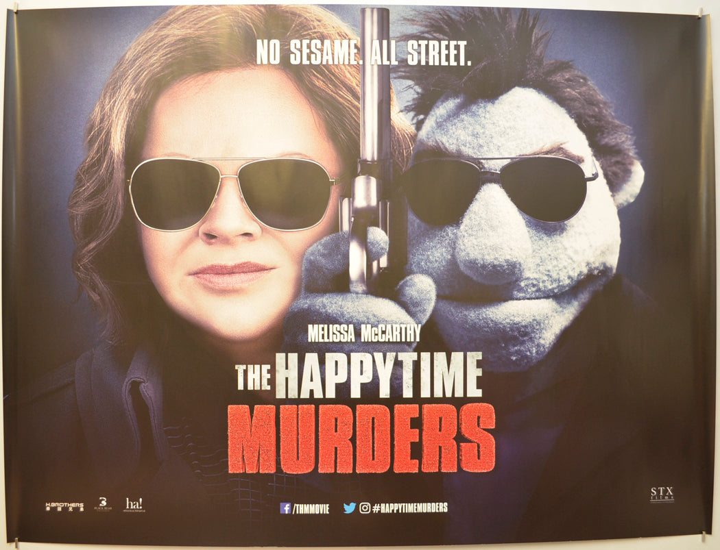 The Happytime Murders (Teaser / Advance Version) Original Quad Poster - Film Poster - Movie Poster