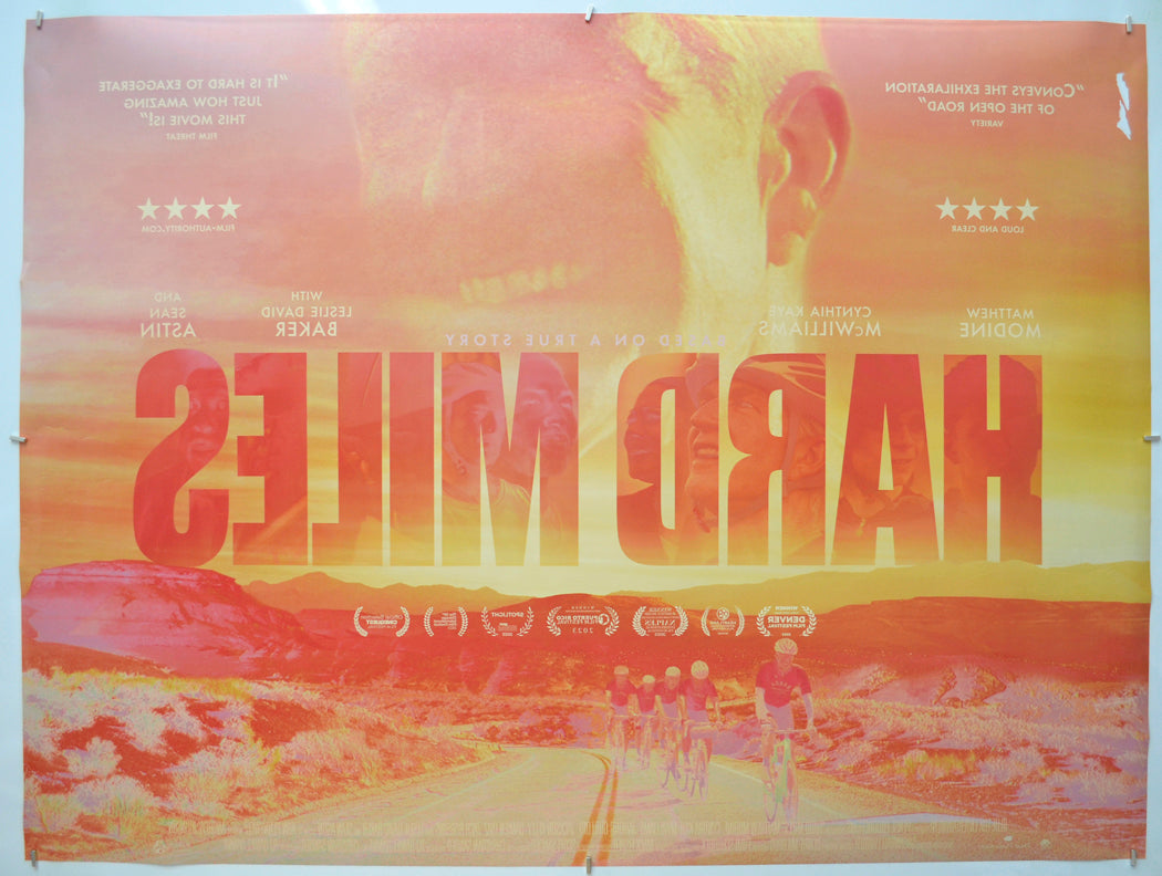 HARD MILES (Back) Cinema Quad Movie Poster