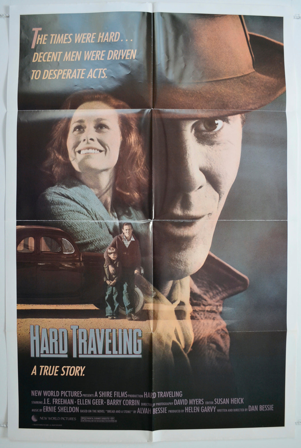 Hard Traveling Original One Sheet Poster - Film Poster - Movie Poster