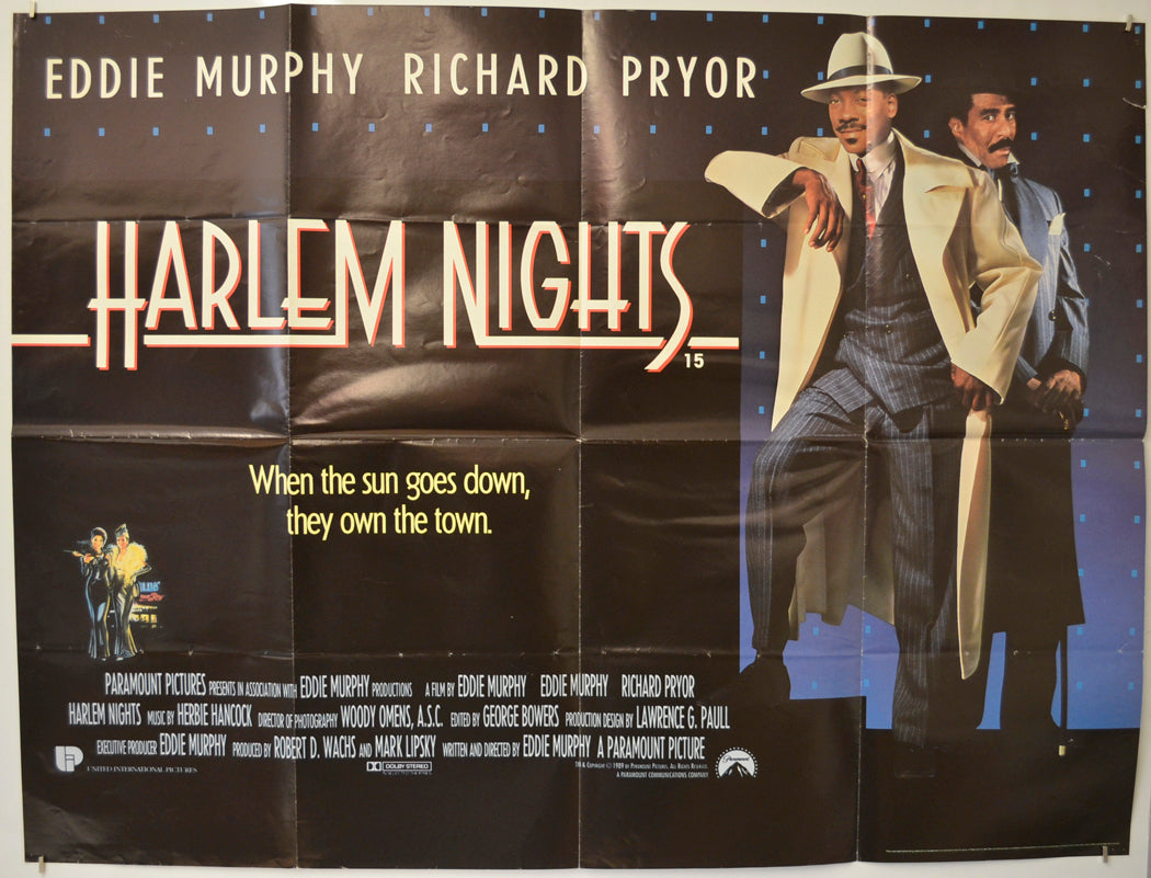 Harlem Nights Original Quad Poster - Film Poster - Movie Poster