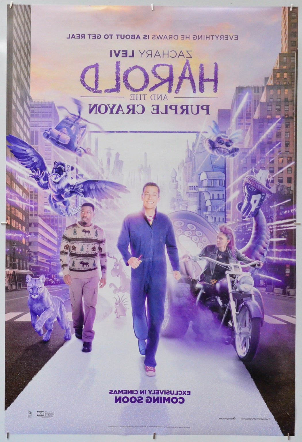 Harold and the Purple Crayon (Back) Cinema One Sheet Movie Poster