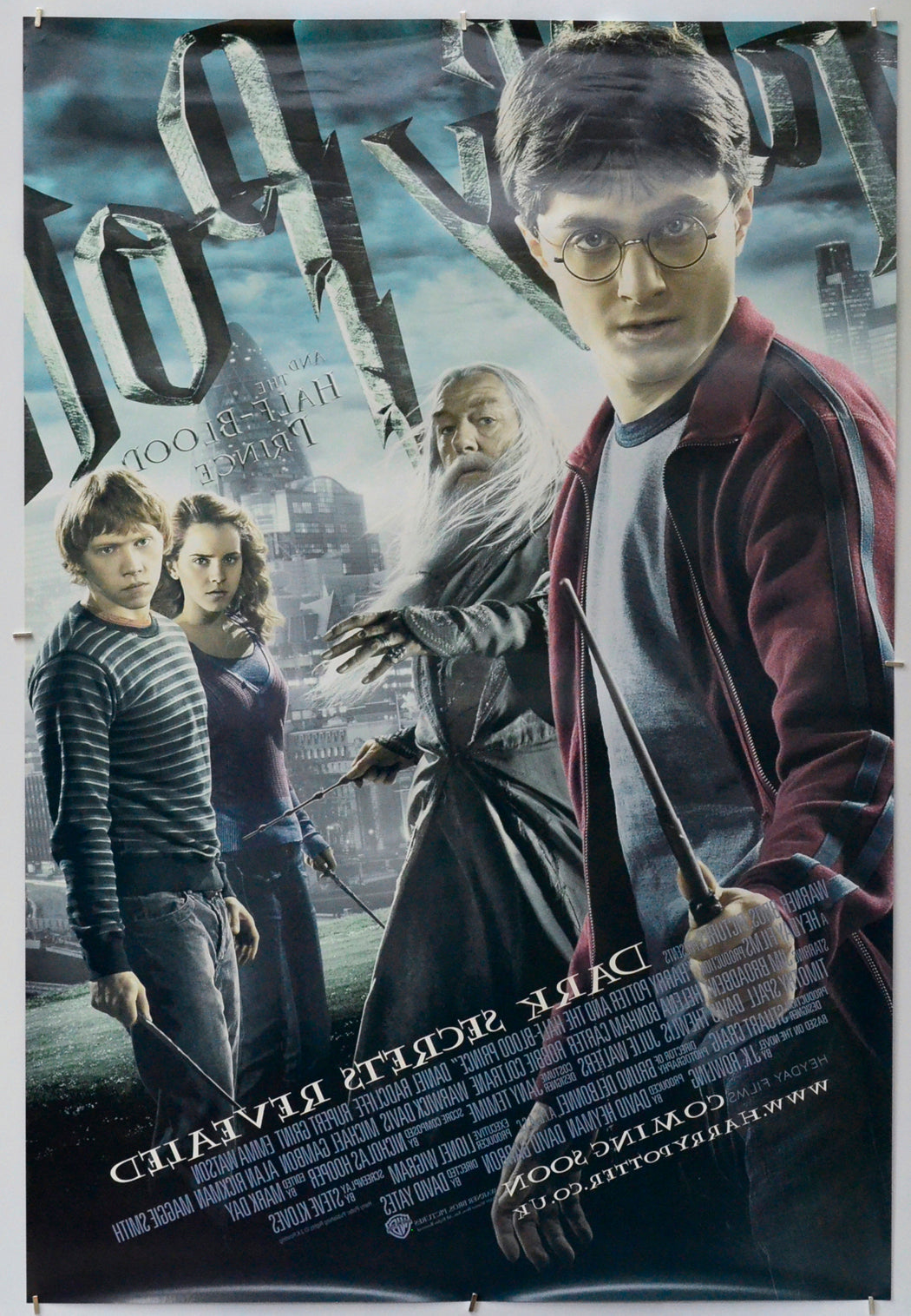 Harry Potter And The Half Blood Prince (Back) Cinema One Sheet Movie Poster