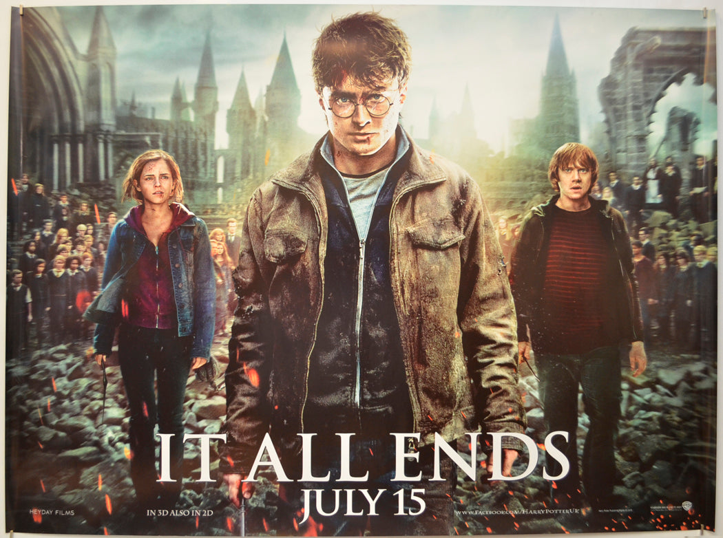 Harry Potter And The Deathly Hallows - Part 2 (Students - Teaser / Advance Version) Original Quad Poster - Film Poster - Movie Poster