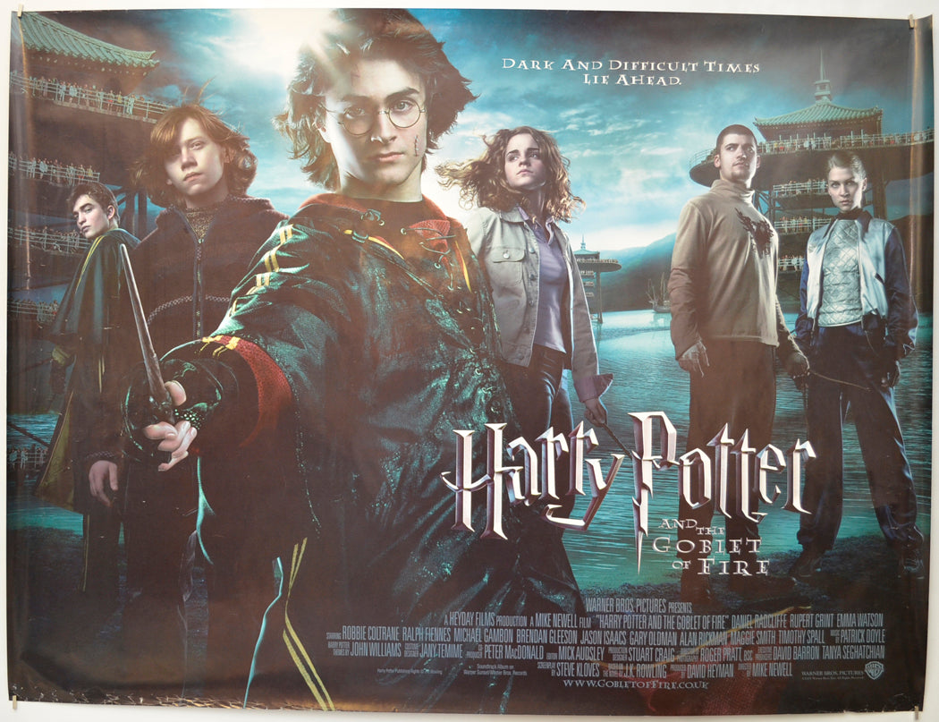 Harry Potter And The Goblet Of Fire Original Quad Poster - Film Poster - Movie Poster