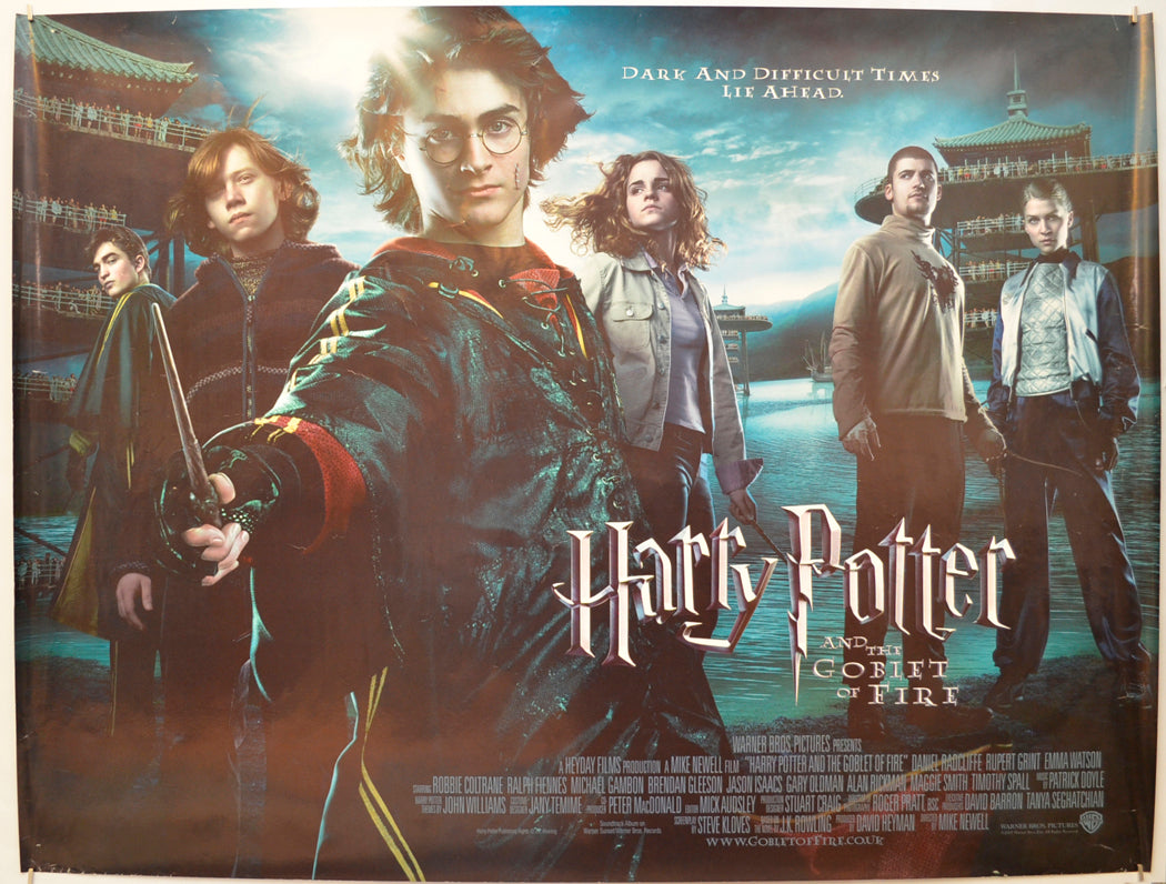 Harry Potter And The Goblet Of Fire Original Quad Poster - Film Poster - Movie Poster