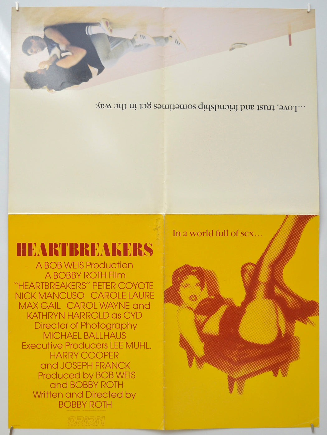 HEARTBREAKERS (Unfolded Poster) Cinema Promotional Poster