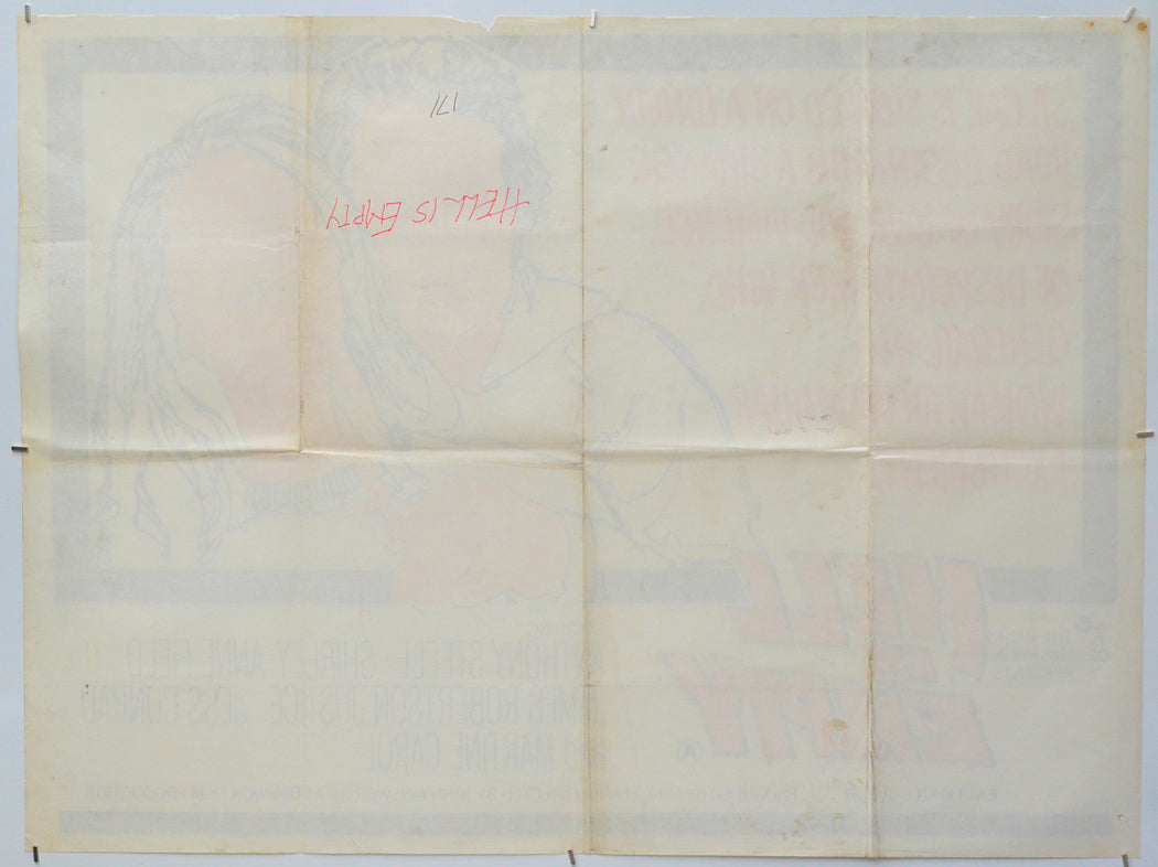 Hell Is Empty (Back) Cinema Quad Movie Poster