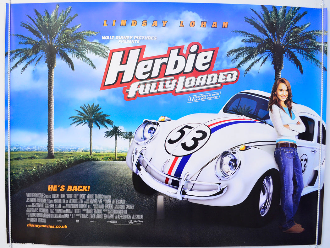 Herbie : Fully Loaded Original British Quad Poster - Film Poster - Movie Poster