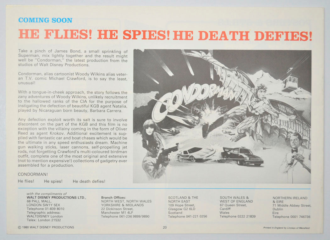 HERBIE GOES BANANAS Cinema Exhibitors Campaign Press Book - BACK