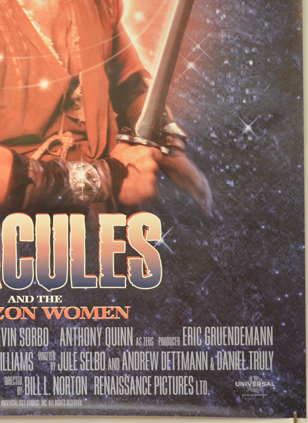 HERCULES AND THE AMAZON WOMEN (Bottom Right) Cinema One Sheet Movie Poster
