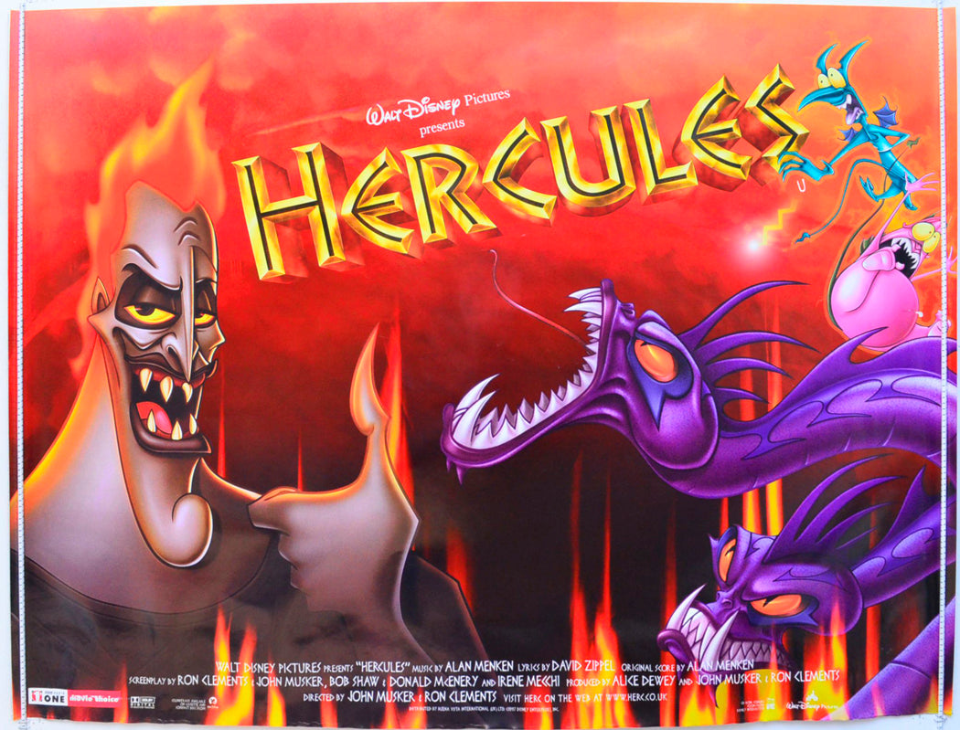 Hercules (Hades Version) Original British Quad Poster - Film Poster - Movie Poster