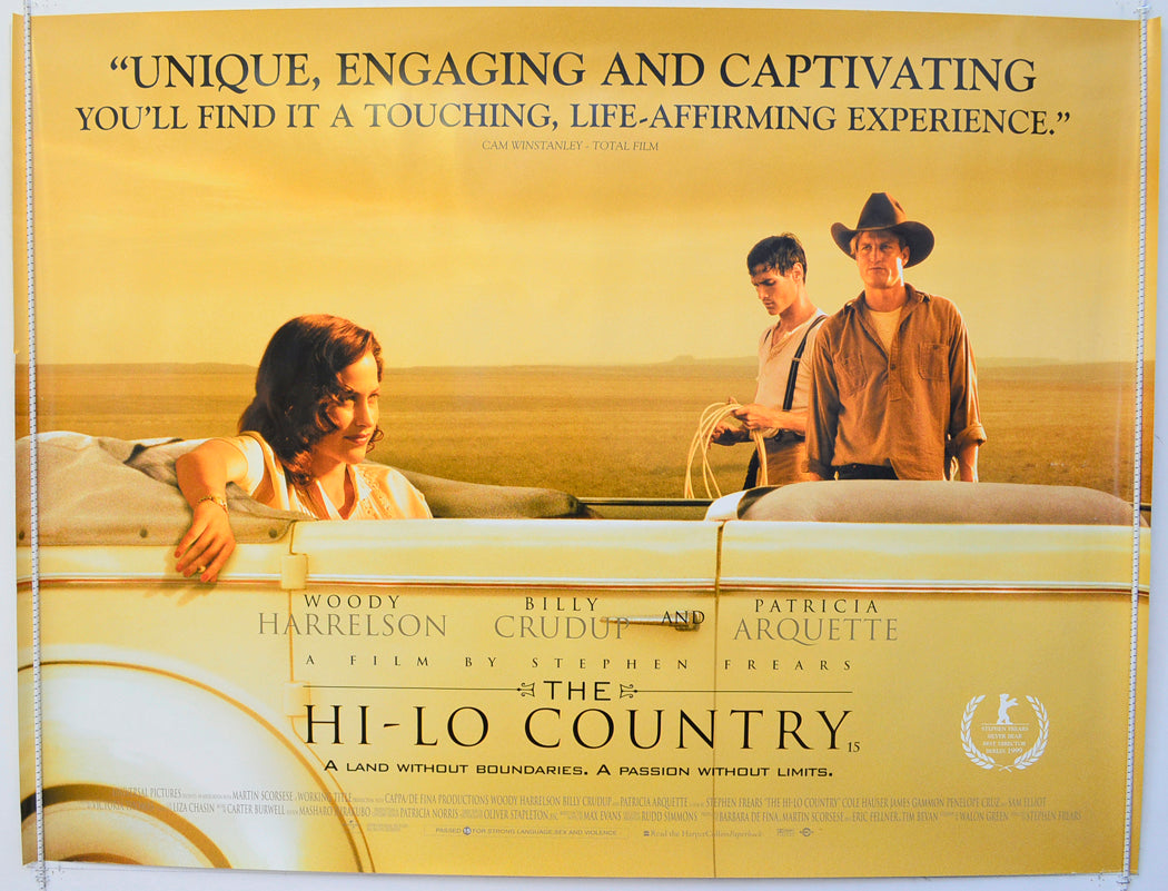 The Hi-Lo Country Original British Quad Poster - Film Poster - Movie Poster