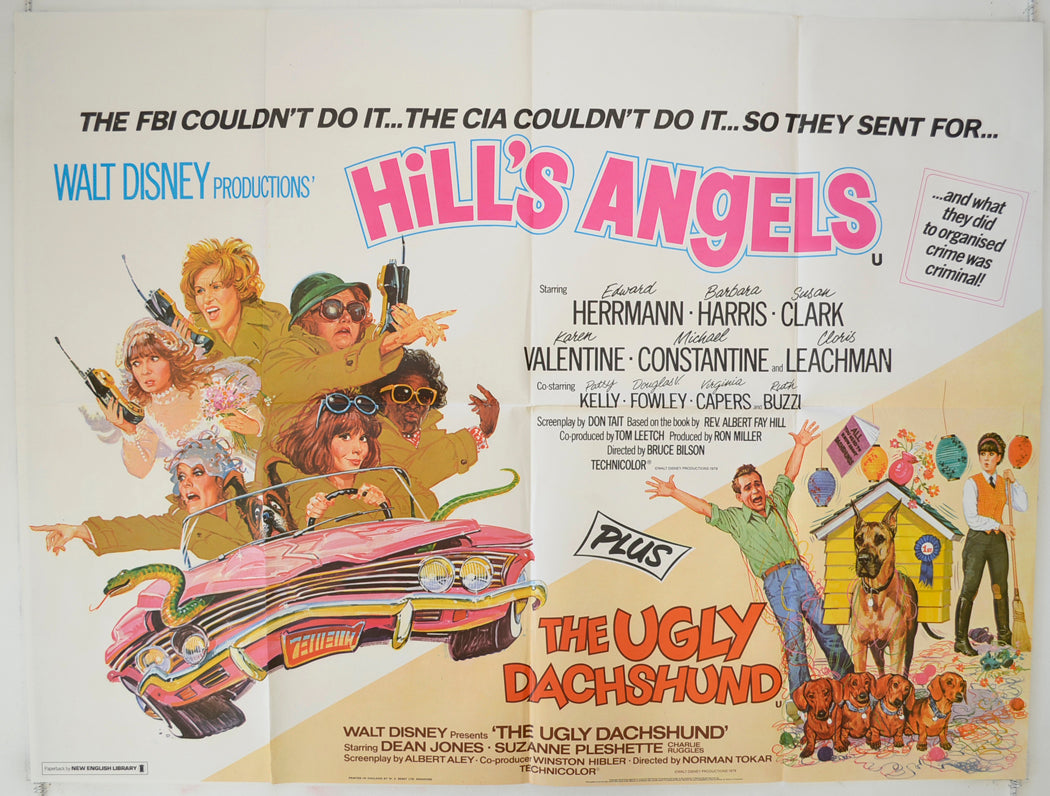 Hill's Angels / The Ugly Dachsund (Double Bill) (Hill’s Angels a.k.a. The North Avenue) Original Quad Poster - Film Poster - Movie Poster