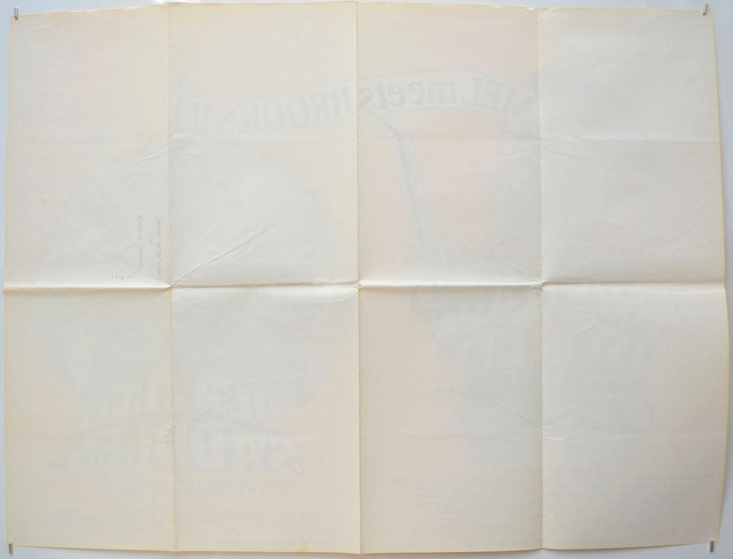 HISTORY OF THE WORLD PART 1 / BLAZING SADDLES (Back) Cinema Quad Movie Poster