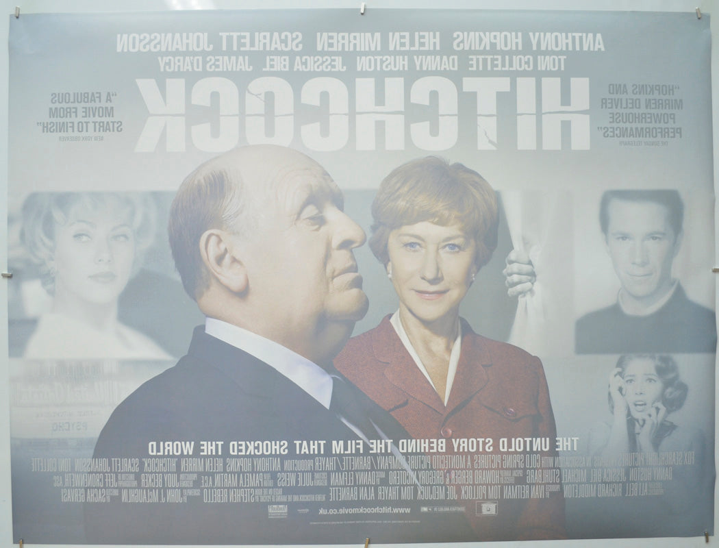 Hitchcock (Back) Cinema Quad Movie Poster