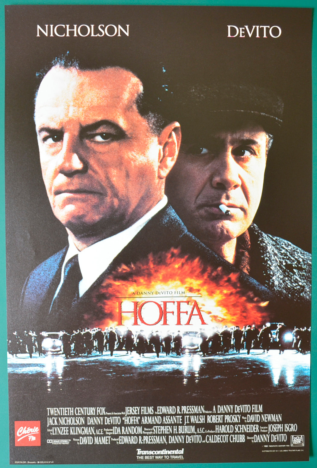 Hoffa Original Belgian Poster - Film Poster - Movie Poster