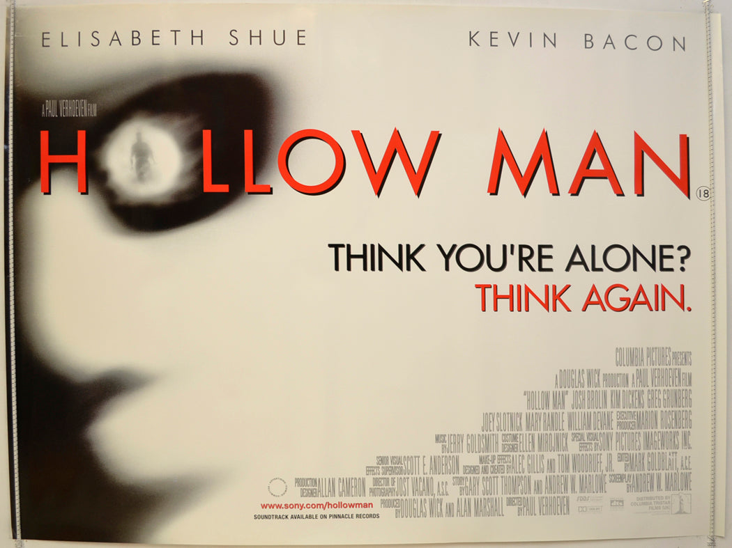 Hollow Man Original Quad Poster - Film Poster - Movie Poster