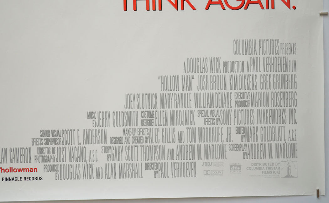 HOLLOW MAN (Bottom Right) Cinema Quad Movie Poster