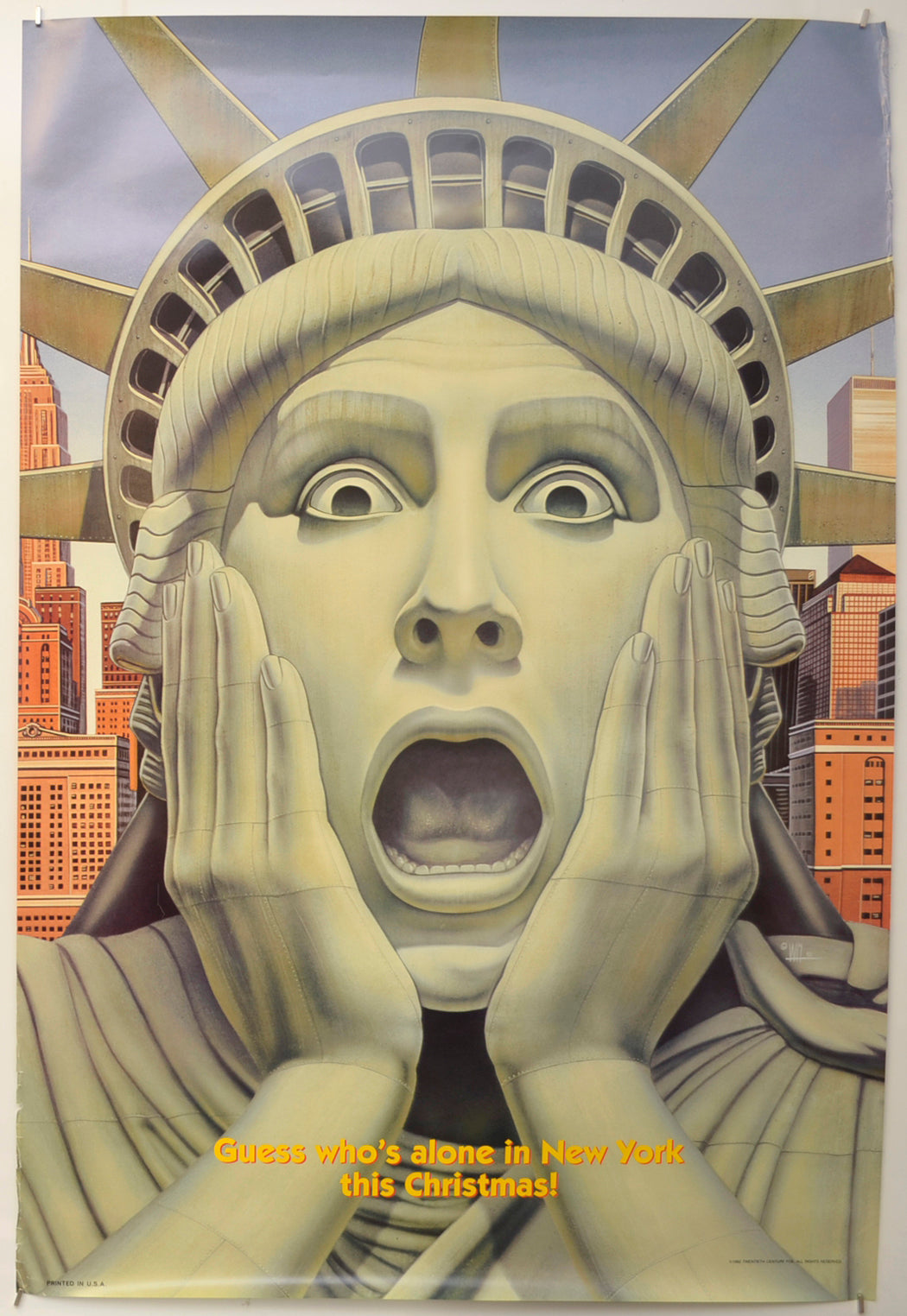 Home Alone 2 : Lost In New York (Teaser / Advance Version) Original One Sheet Poster - Film Poster - Movie Poster