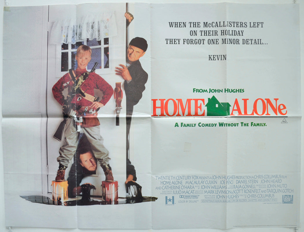 Home Alone Original British Quad Poster - Film Poster - Movie Poster