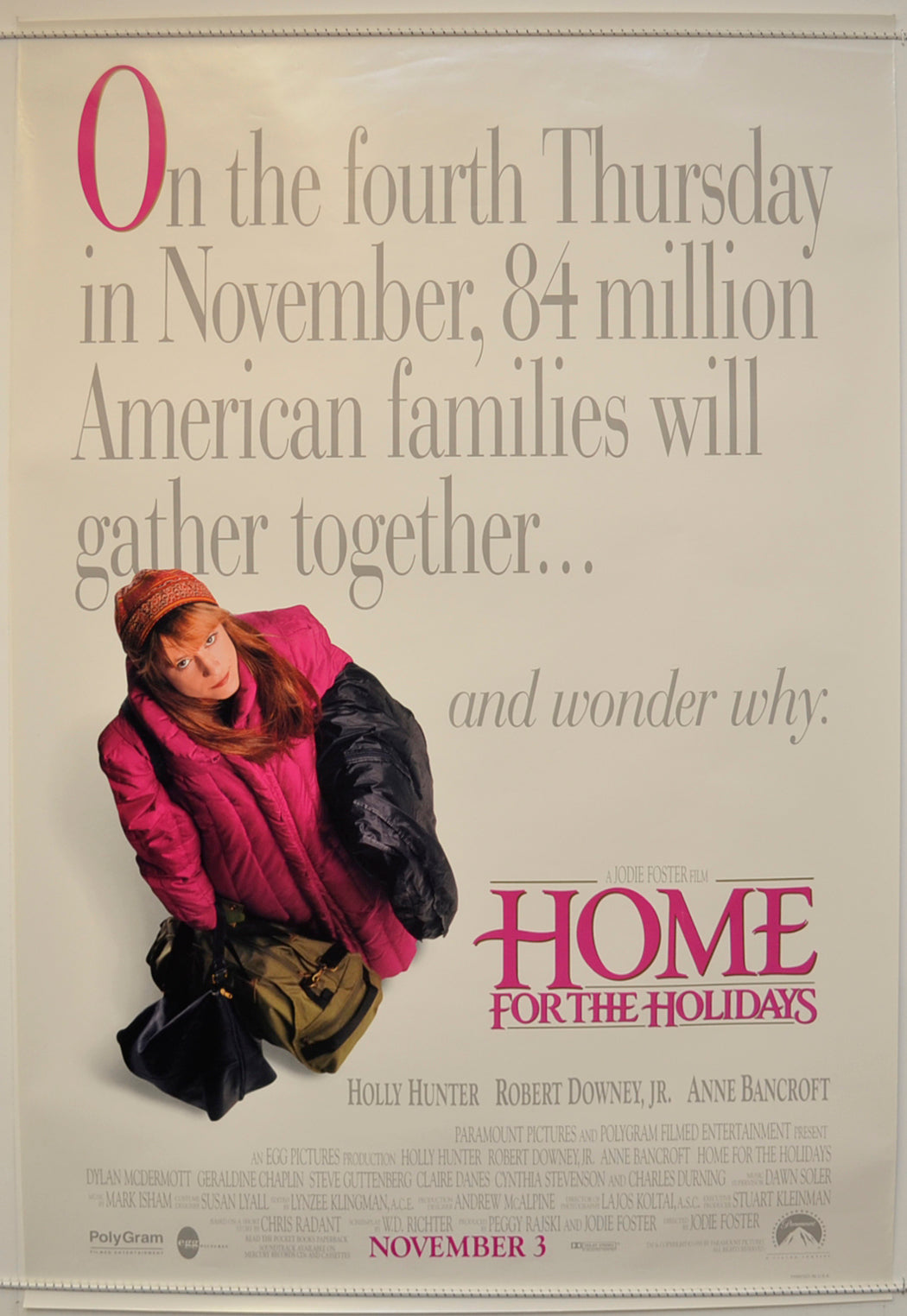 Home For The Holidays Original One Sheet Poster - Film Poster - Movie Poster