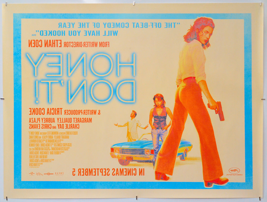Honey Don't (Back) Cinema Quad Movie Poster