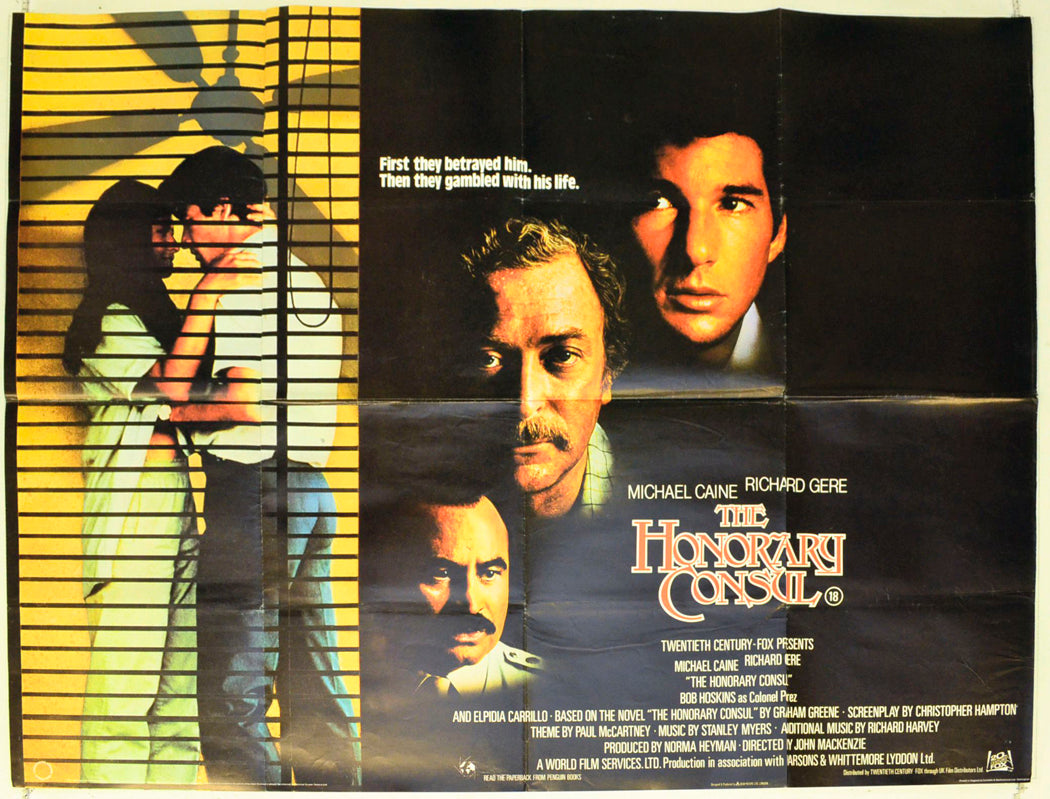 The Honorary Consul Original British Quad Poster - Film Poster - Movie Poster