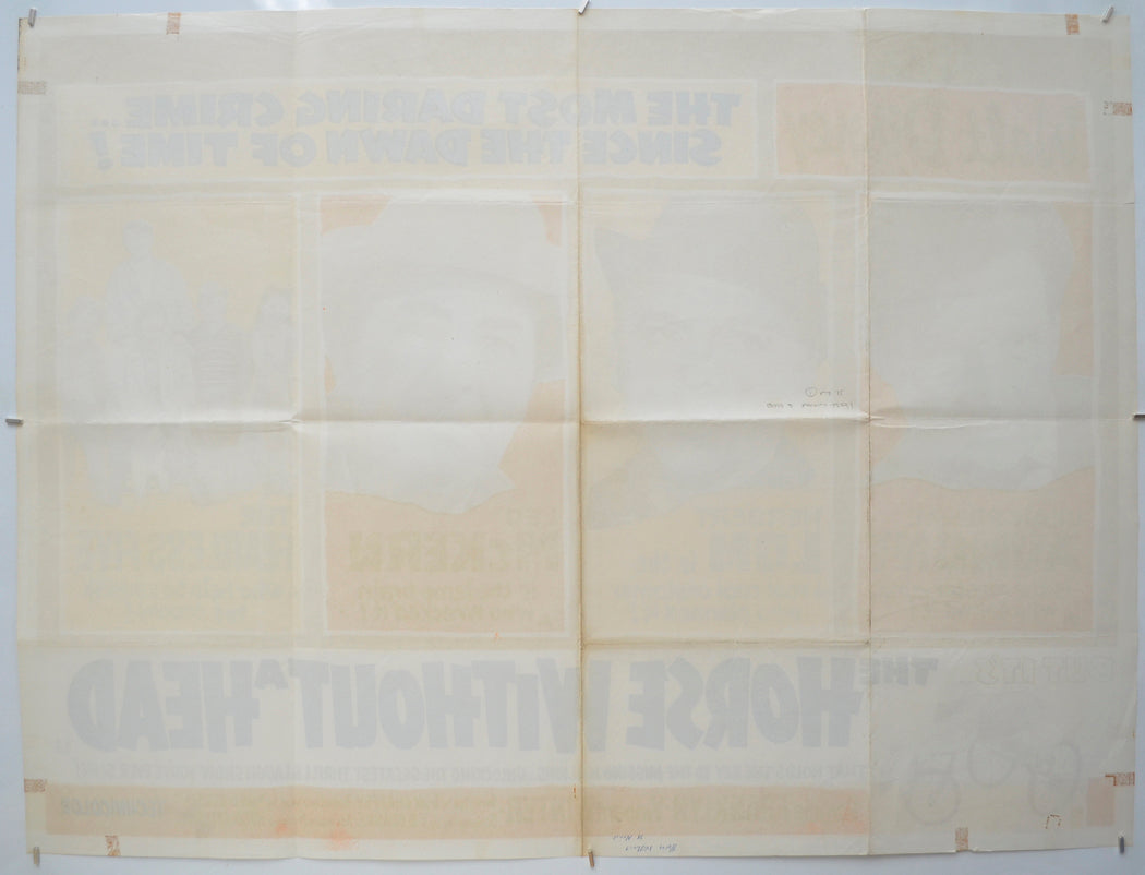 THE HORSE WITHOUT A HEAD (Back) Cinema Quad Movie Poster