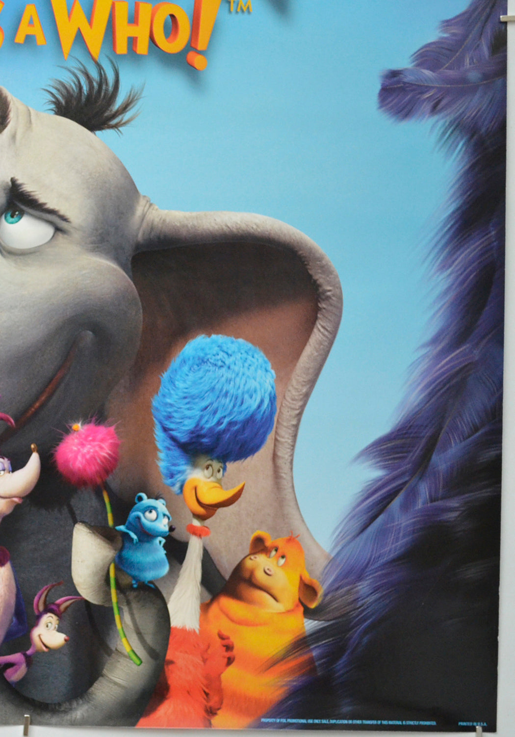 DR. SEUSS’ HORTON HEARS A WHO! (Bottom Right) Cinema One Sheet Movie Poster