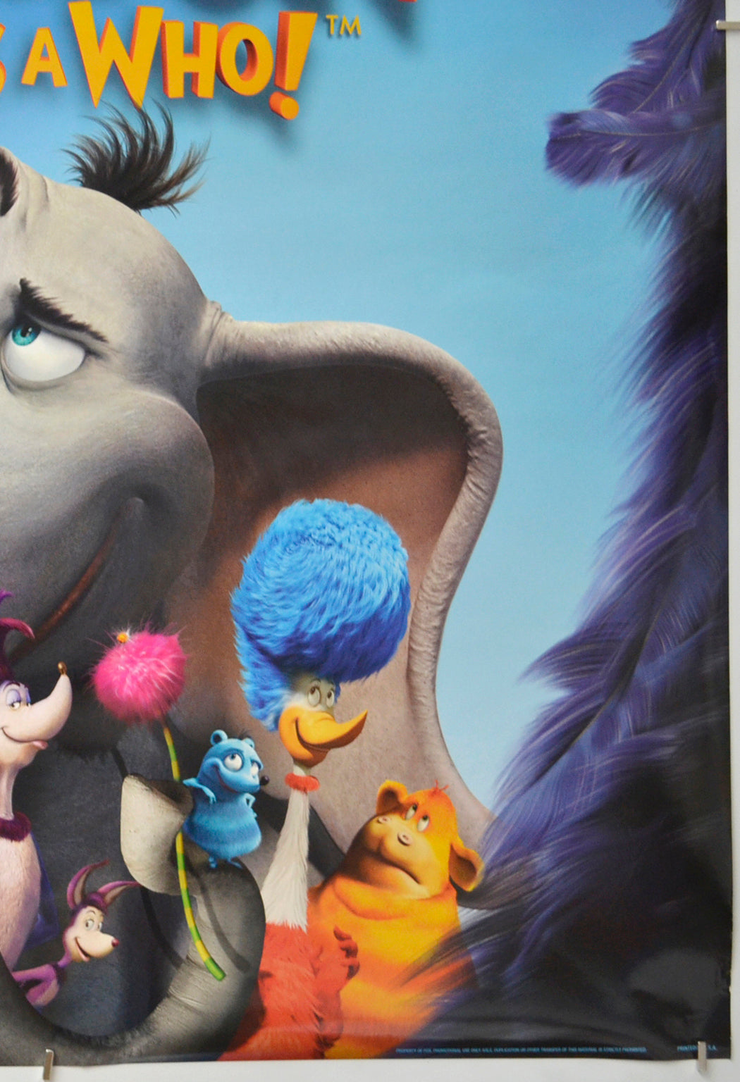 DR. SEUSS’ HORTON HEARS A WHO! (Bottom Right) Cinema One Sheet Movie Poster