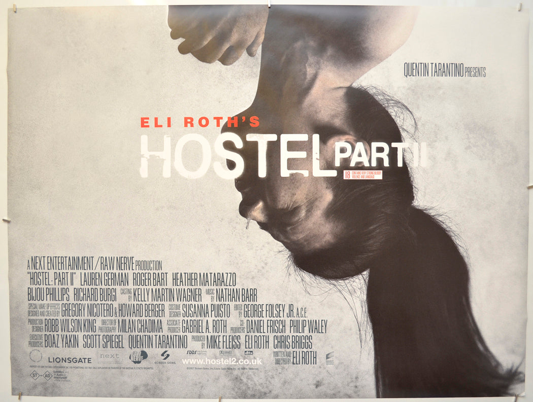 Hostel Part II Original Quad Poster - Film Poster - Movie Poster